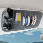 Car Sun Visor CD/DVD Organizer – 9-Disc Holder with Mesh Pocket, Pen Slot & Elastic Strap - Car CD Case Holder