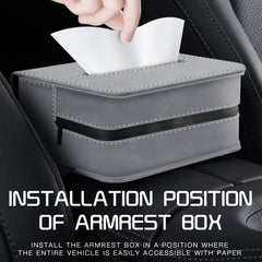 Car Tissue Holder – Suede Tissue Box Cover for Seat or Sun Visor (Fits 120 Tissues)