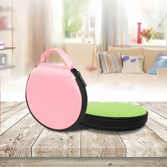 Portable CD/DVD Case Holder – 20 Disc Capacity Oxford Fabric Storage Wallet for Car, Home & Travel
