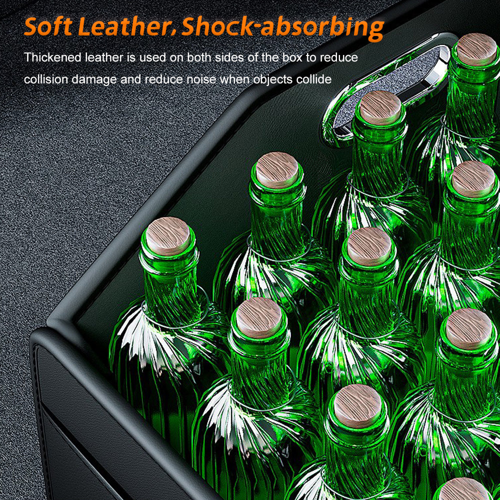 Car Trunk Organizer Storage Box PU Leather Vehicle Folding Collapsible Cargo Boot Organiser Box For SUV MPV Auto Seat Back Box