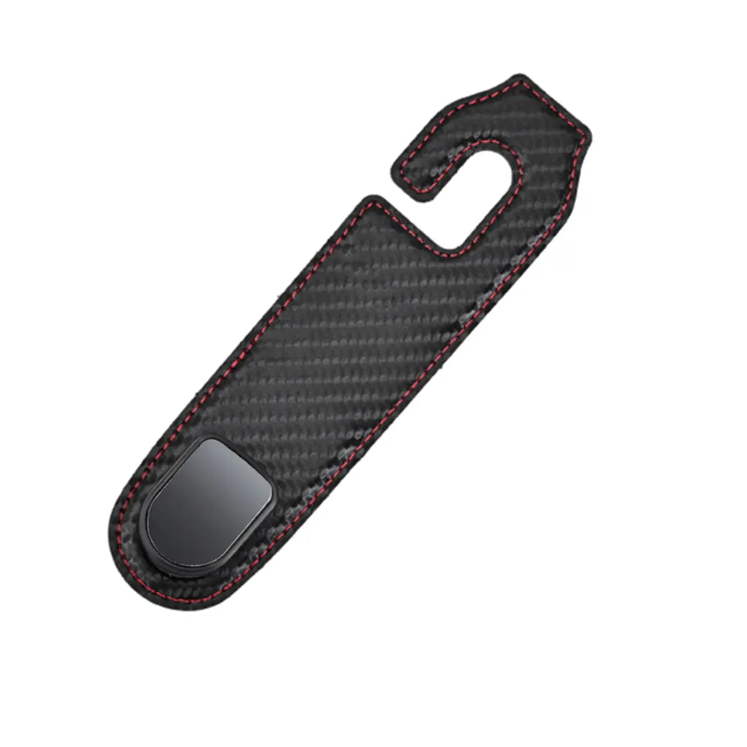 PU Leather Car Seat Headrest Hooks – Backseat Organizer Hangers for Purse, Groceries, Coat & Handbag – Universal Fit Vehicle Accessories (Set of 1)