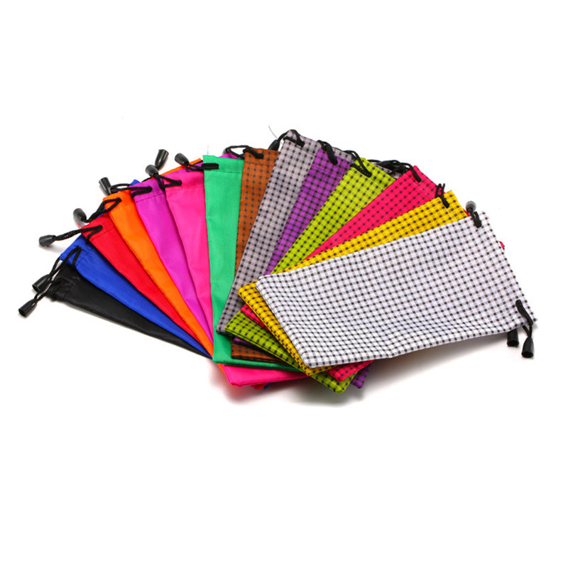 5 Pieces Sunglasses Microfiber Pouch, Waterproof Storage Bag, Glasses Cleaning Bag, Small Items Shrink Bag, 5 Pcs Random Style & Random Color