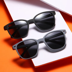 OOLVS Men's Fashion Lightweight Polarized Sunglasses Classic Retro Oval Glasses UV400 Lenses OS-M021
