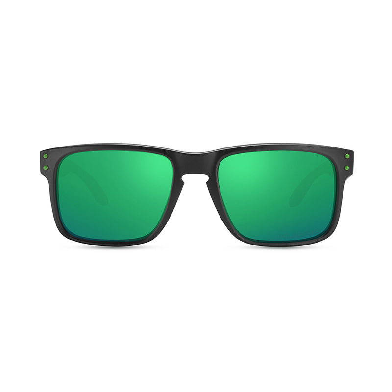 OOLVS Men Women Fashion Outdoor Sports Cycling Sunglasses Polycarbonate Full-rim Frame UV400 Polarized Lens OS9210B
