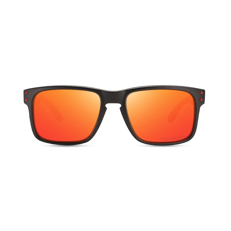 OOLVS Men Women Fashion Outdoor Sports Cycling Sunglasses Polycarbonate Full-rim Frame UV400 Polarized Lens OS9210B