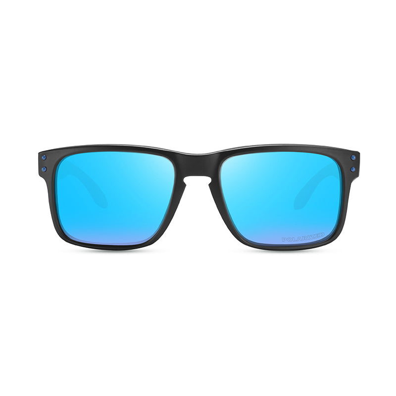 OOLVS Men Women Fashion Outdoor Sports Cycling Sunglasses Polycarbonate Full-rim Frame UV400 Polarized Lens OS9210B