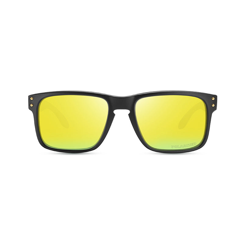 OOLVS Men Women Fashion Outdoor Sports Cycling Sunglasses Polycarbonate Full-rim Frame UV400 Polarized Lens OS9210B