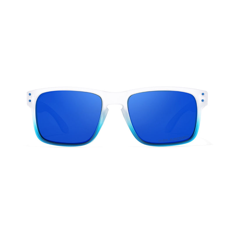 OOLVS Men Women Fashion Outdoor Sports Cycling Sunglasses Polycarbonate Full-rim Frame UV400 Polarized Lens OS9210B