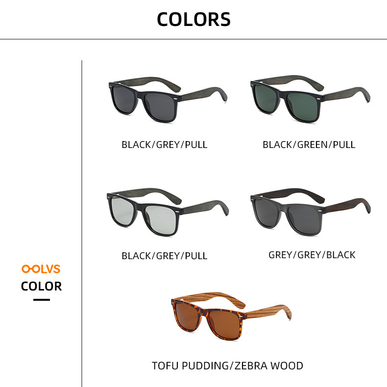 OOLVS Men's Fashion Lightweight Polarized Sunglasses Classic Retro Oval Glasses UV400 Lenses OS-M022