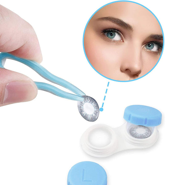 4PCS Contact Lens Case, Mini Contact Lens Soak Storage Kit With Mirror, Colorful Contact Lens Box Holder Container