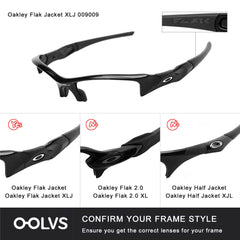 Replacement Lenses for Oakley Flak Jacket XLJ Sunglasses (Compatible Lens Only) - OOLVS Polarized Lens