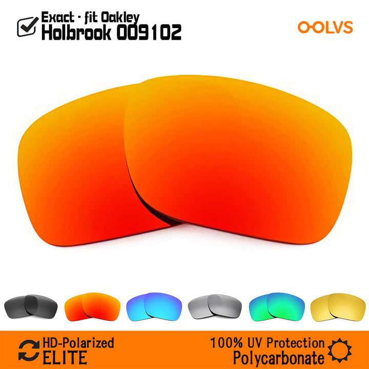 OOLVS Replacement Lenses for Oakley Holbrook OO9102 Sunglasses