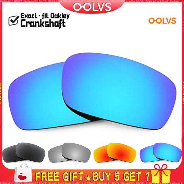 Buy 5 Get 1 Replacement Lenses for Oakley Crankshaft Sunglasses (Compatible Lens Only) - OOLVS Polarized Lens | Minimum Buy Quantity 5