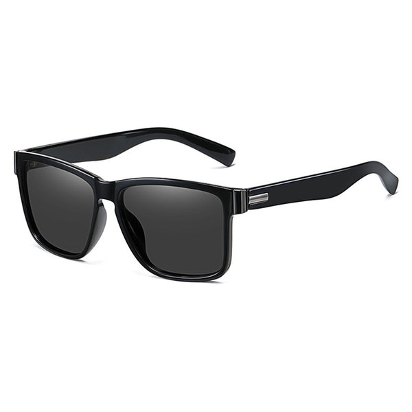 OOLVS Men's Fashion Outdoor Sports Sunglasses Square Full-rim Frame UV400 Polarized Lens OS-M003