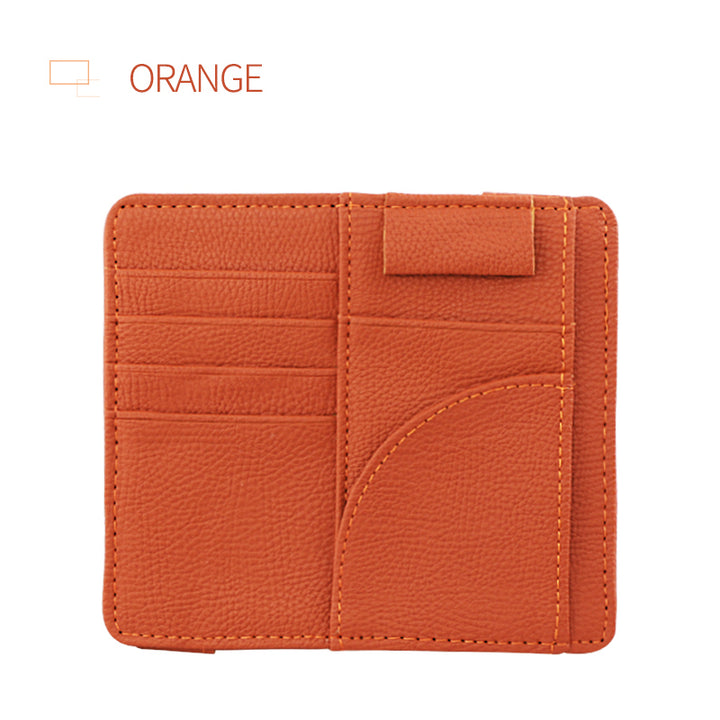 Car Sun Visor Organizer Card Holders OOLVS CA003 Orange