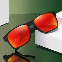 OOLVS Men Sports Polarized Sunglasses, Driving Fishing Cycling Square Sun Glasses, Protective Glasses, Classic Women Spectacles Fashion Frame Gafas De Sol