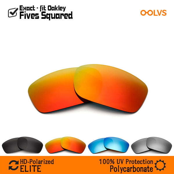 Replacement Lenses for Oakley Fives Squared Sunglasses (Compatible Lens Only) - OOLVS Polarized Lens