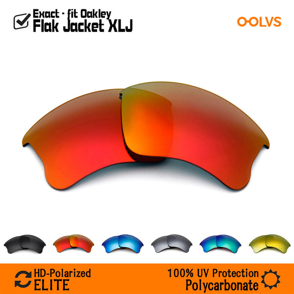 Replacement Lenses for Oakley Flak Jacket XLJ Sunglasses (Compatible Lens Only) - OOLVS Polarized Lens