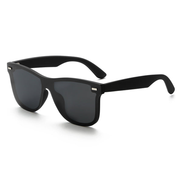 Classic Men's Polarized Sunglasses One-Piece Lens UV400 Outdoor Fishing Gafas De Sol - OOLVS MS167-3N