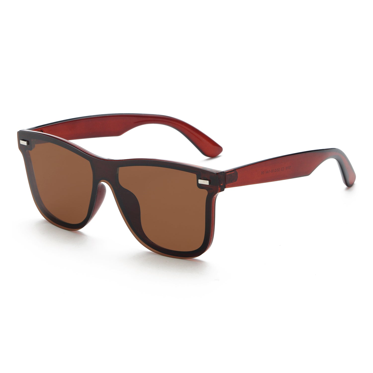 Classic Men's Polarized Sunglasses One-Piece Lens UV400 Outdoor Fishing Gafas De Sol - OOLVS MS167-3N