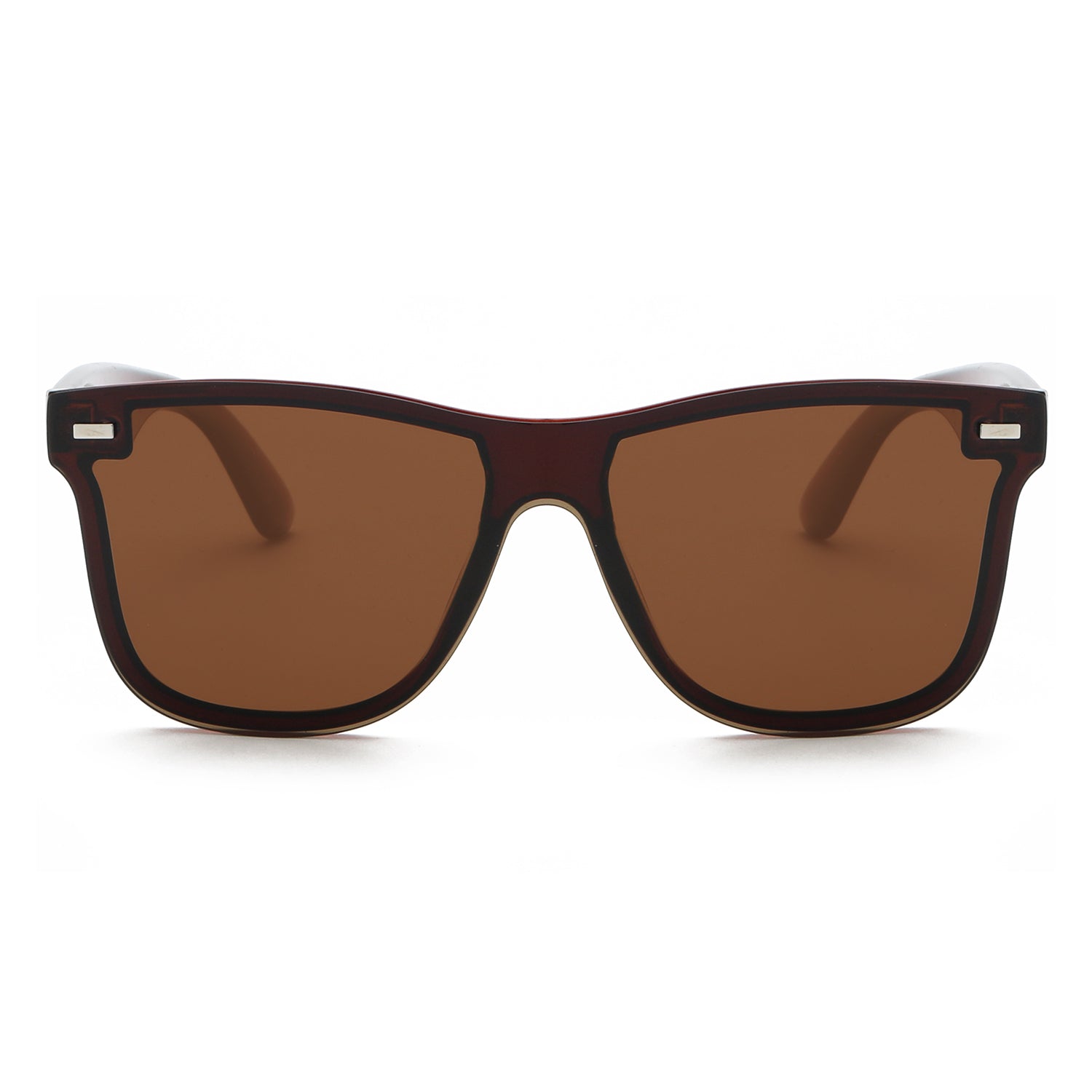 Classic Men's Polarized Sunglasses One-Piece Lens UV400 Outdoor Fishing Gafas De Sol - OOLVS MS167-3N