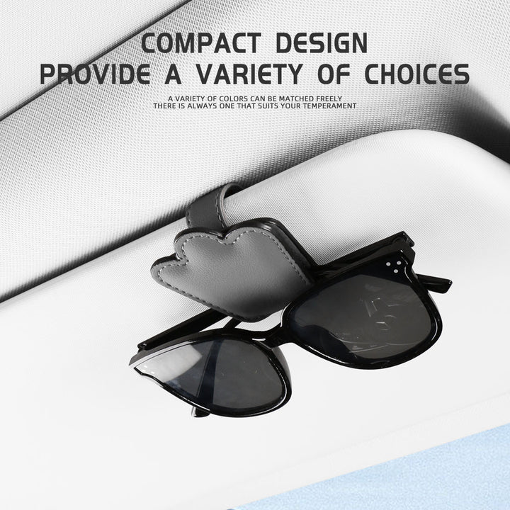 Magnetic Adsorption Car Sun Visor Organizer Sunglasses Holder