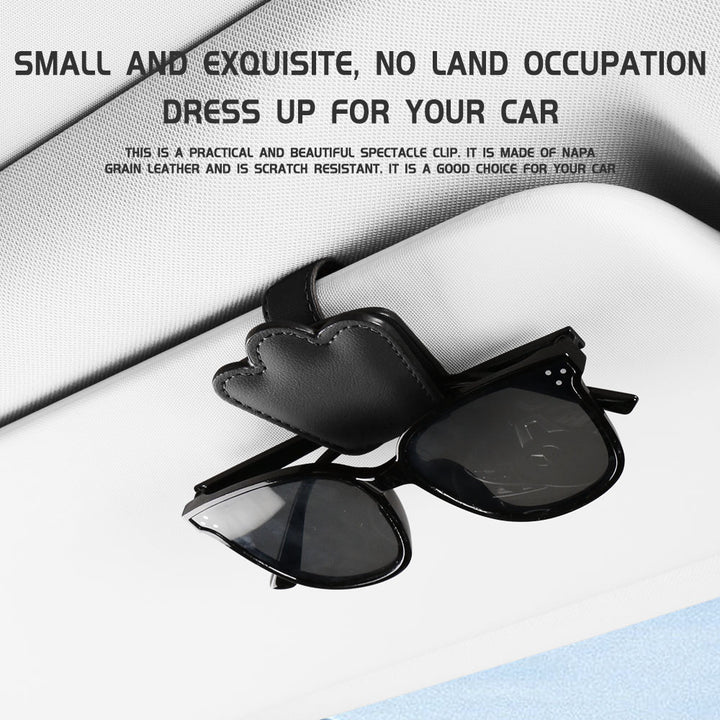 Magnetic Adsorption Car Sun Visor Organizer Sunglasses Holder