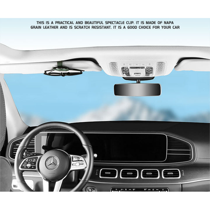 Magnetic Adsorption Car Sun Visor Organizer Sunglasses Holder