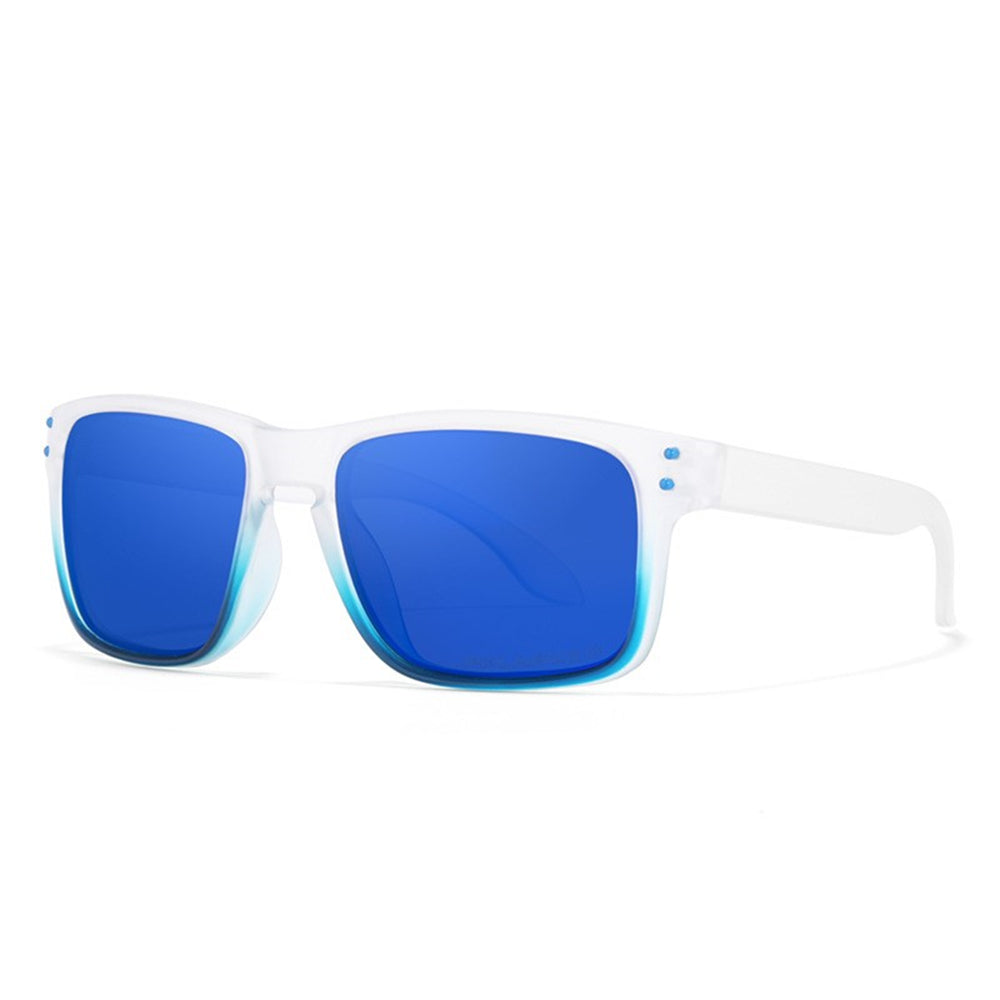 OOLVS Men Women Fashion Outdoor Sports Cycling Sunglasses Polycarbonate Full-rim Frame UV400 Polarized Lens OS9210B