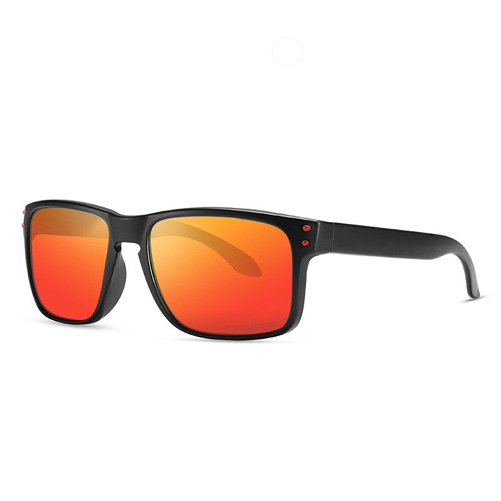 OOLVS Men Women Fashion Outdoor Sports Cycling Sunglasses Polycarbonate Full-rim Frame UV400 Polarized Lens OS9210B