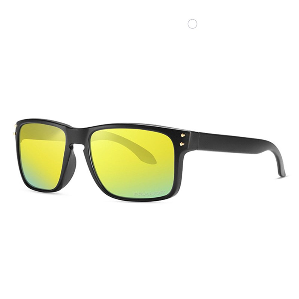 OOLVS Men Women Fashion Outdoor Sports Cycling Sunglasses Polycarbonate Full-rim Frame UV400 Polarized Lens OS9210B