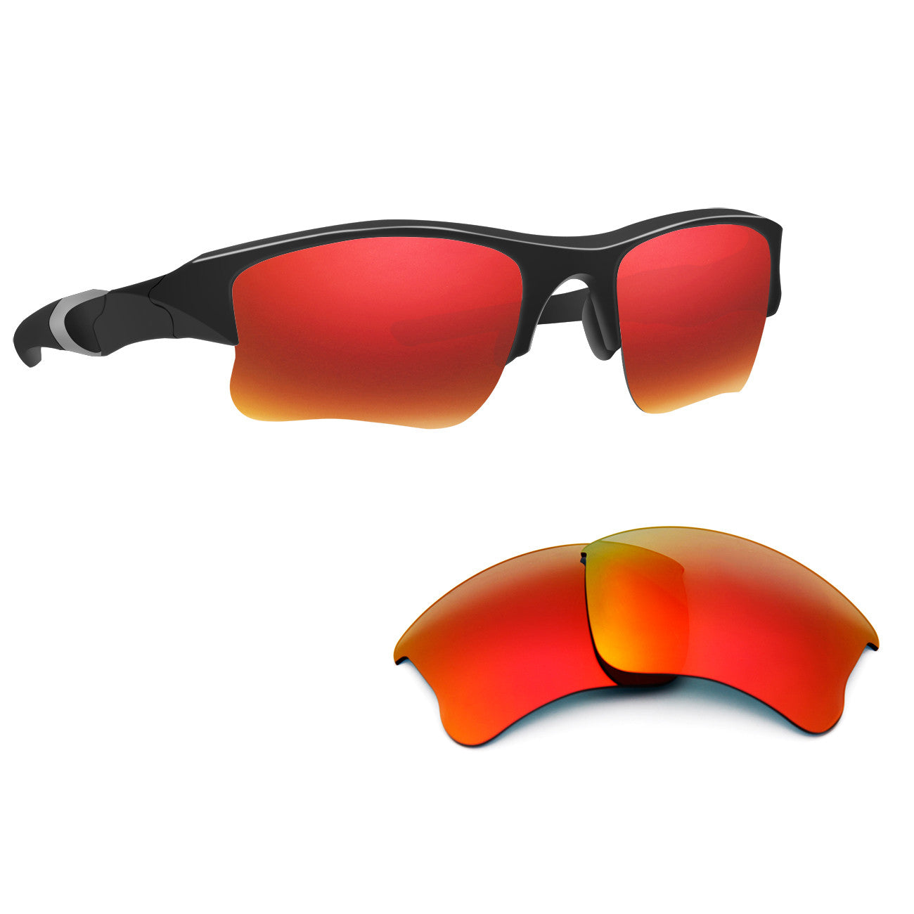 Replacement Lenses for Oakley Flak Jacket XLJ Sunglasses (Compatible Lens Only) - OOLVS Polarized Lens