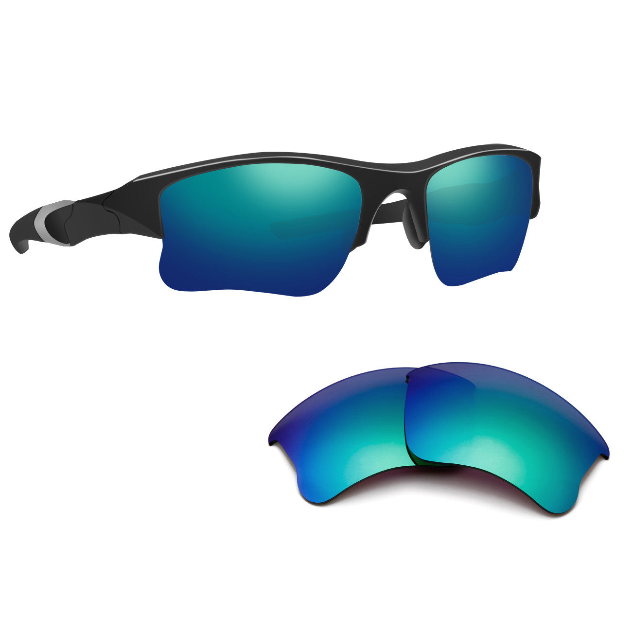 Replacement Lenses for Oakley Flak Jacket XLJ Sunglasses (Compatible Lens Only) - OOLVS Polarized Lens