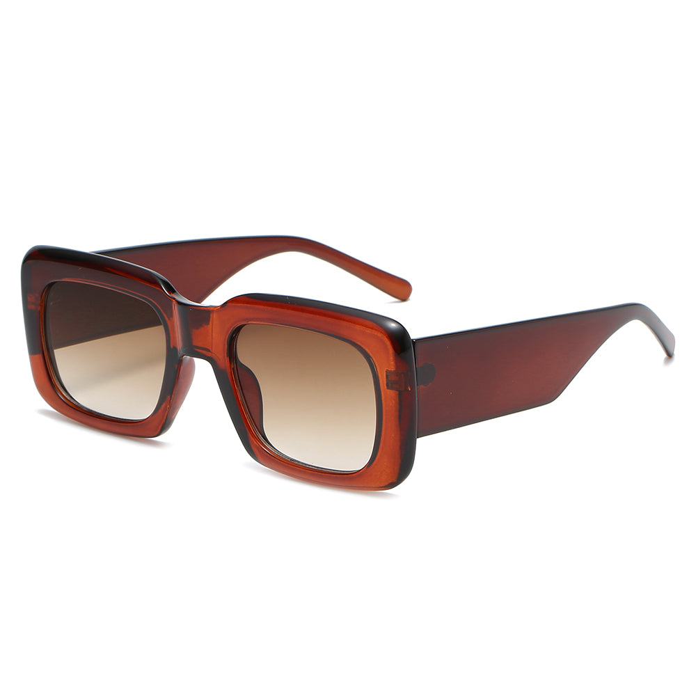 OOLVS Fashion Sunglasses For Women's Metal Frame Full-rim UV400 Polycarbonate Lens Butterfly Glasses WS112-2N