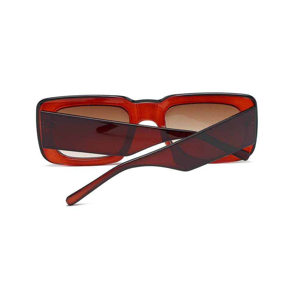 OOLVS Fashion Sunglasses For Women's Metal Frame Full-rim UV400 Polycarbonate Lens Butterfly Glasses WS112-2N