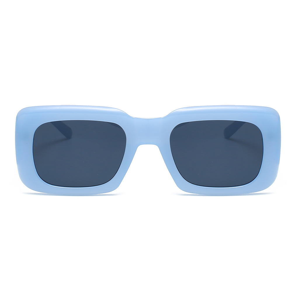 OOLVS Fashion Sunglasses For Women's Metal Frame Full-rim UV400 Polycarbonate Lens Butterfly Glasses WS112-2N