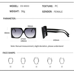 OOLVS Square Sunglasses For Women's OS-W003