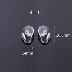 100 Pairs OOLVS Transparent Glasses Nose Pads OS-A003