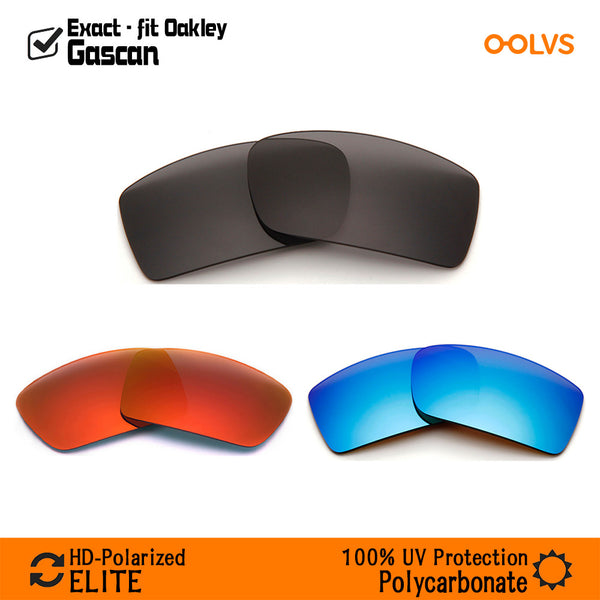3 Pairs Replacement Lenses for Oakley Gascan Sunglasses (Compatible Lens Only) - OOLVS Polarized Lens