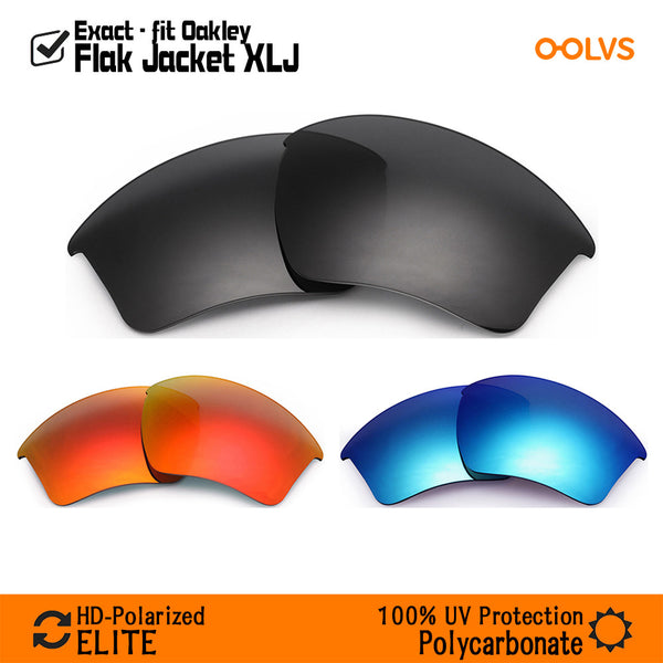 3 Pairs Replacement Lenses for Oakley Half Jacket 2.0 Sunglasses (Compatible Lens Only) - OOLVS Polarized Lens