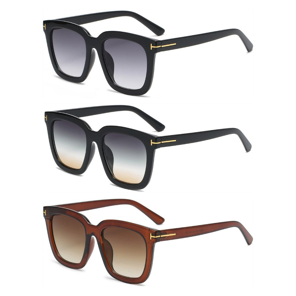3 Pairs OOLVS Square Sunglasses For Women's OS-W004