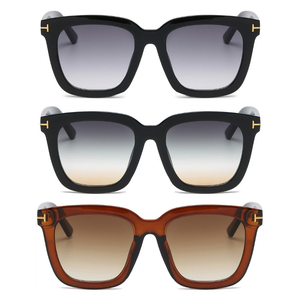 3 Pairs OOLVS Square Sunglasses For Women's OS-W004