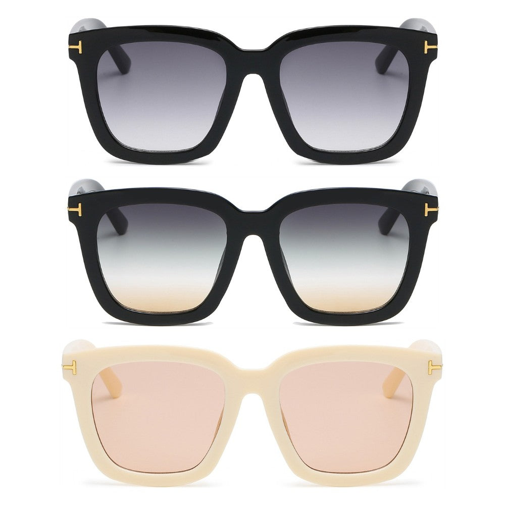 3 Pairs OOLVS Square Sunglasses For Women's OS-W004