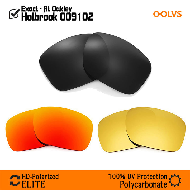 Replacement Lenses for Oakley Holbrook OO9102 Sunglasses