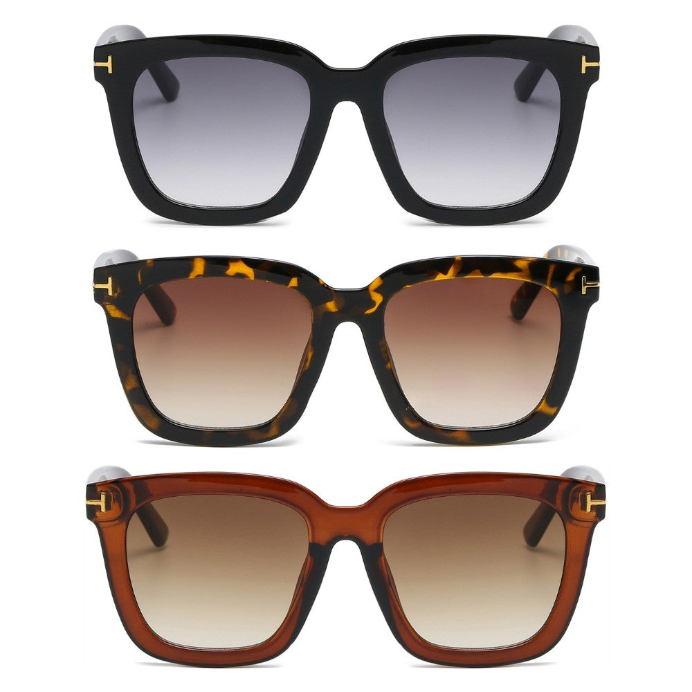 3 Pairs OOLVS Square Sunglasses For Women's OS-W004