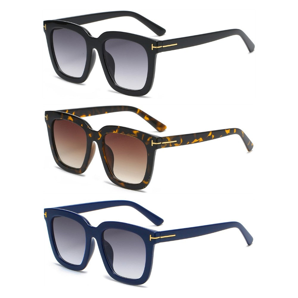 3 Pairs OOLVS Square Sunglasses For Women's OS-W004