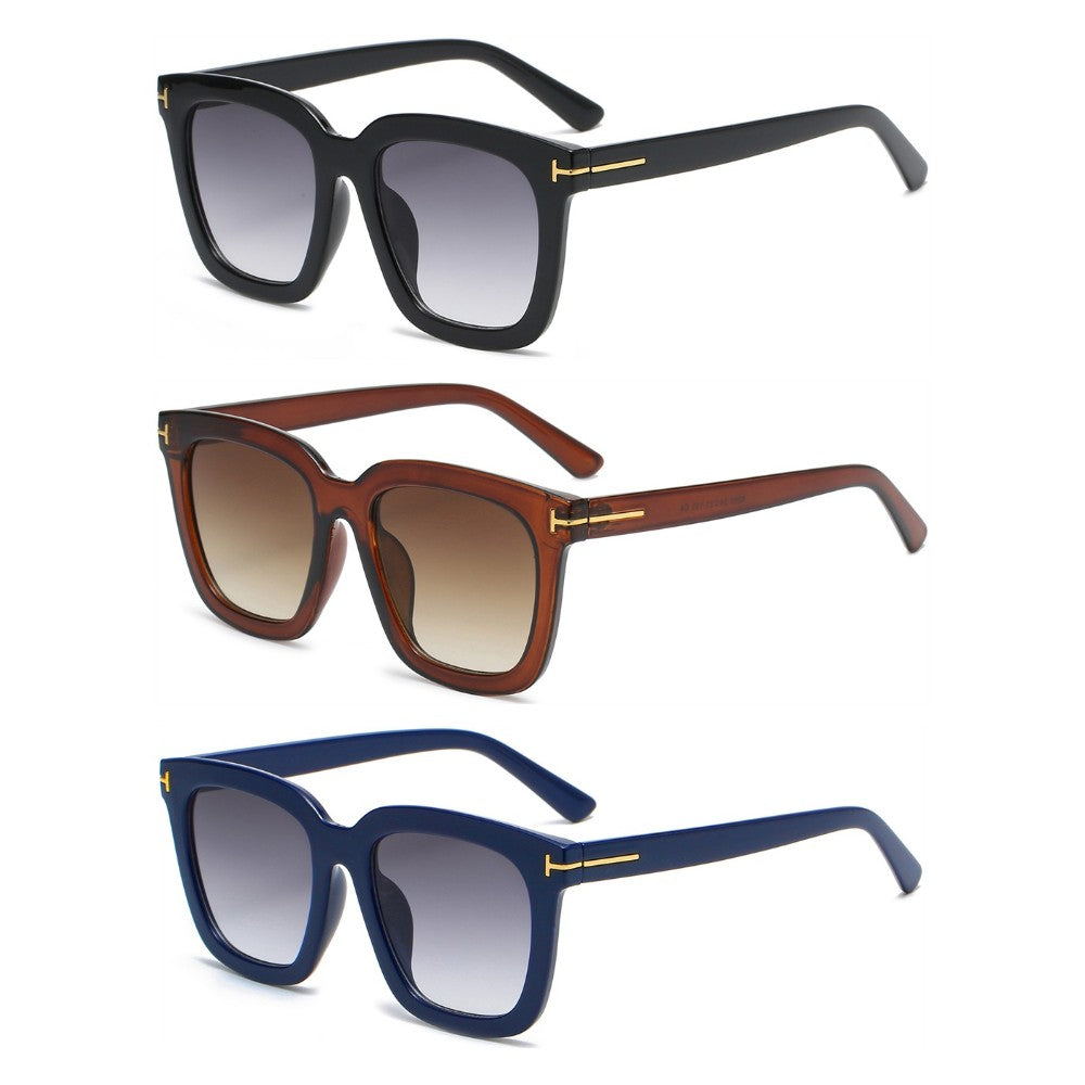 3 Pairs OOLVS Square Sunglasses For Women's OS-W004