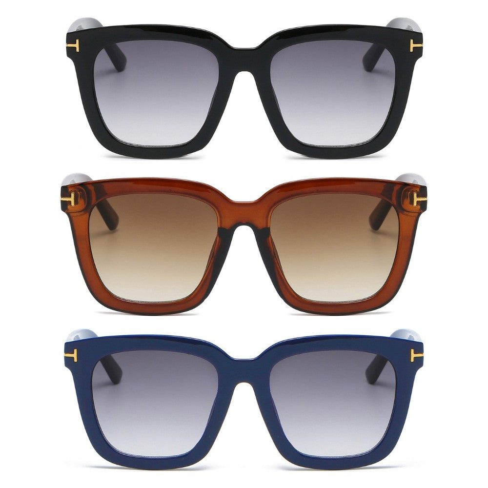 3 Pairs OOLVS Square Sunglasses For Women's OS-W004