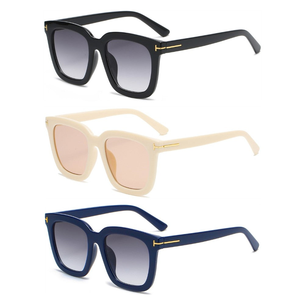 3 Pairs OOLVS Square Sunglasses For Women's OS-W004