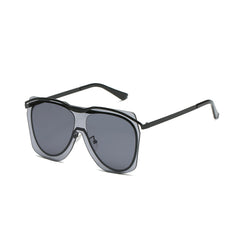 Fashion Sunglasses for Women Square Full Rim Diamond Frame UV400 Gradient Lenses Fashion Glasses - OOLVS OS9621
